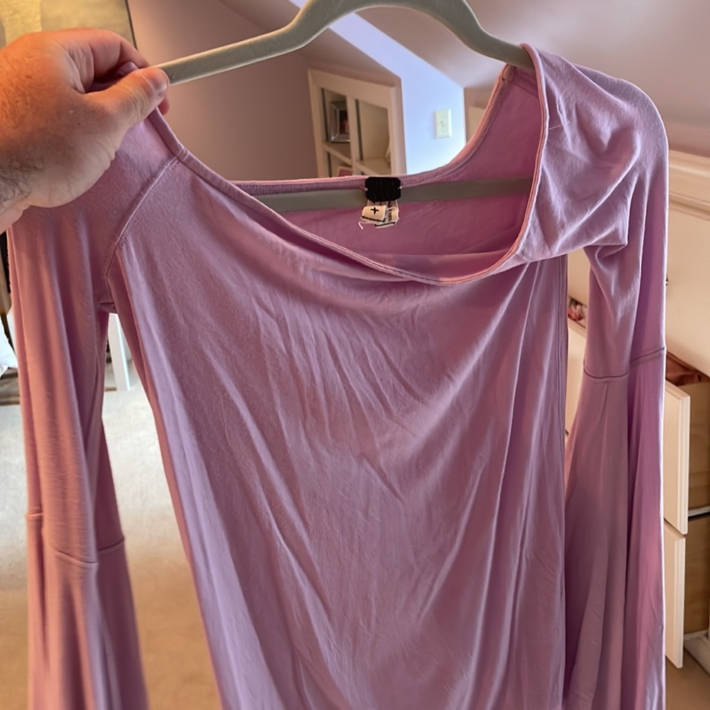 We the Free Purple Off the Shoulder top - Picture 3 of 4